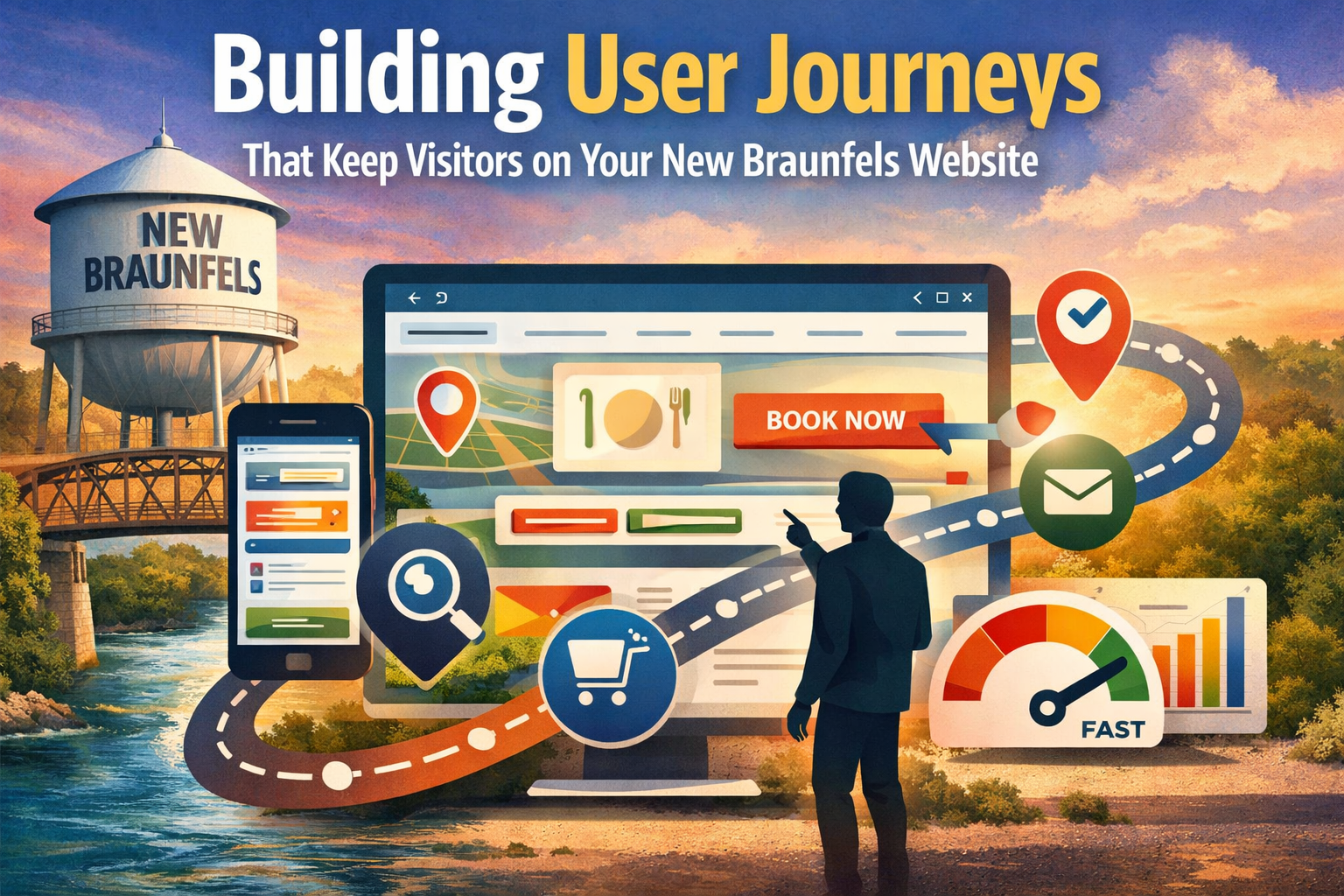 How Do You Build User Journeys That Keep Visitors on Your New Braunfels Website?
