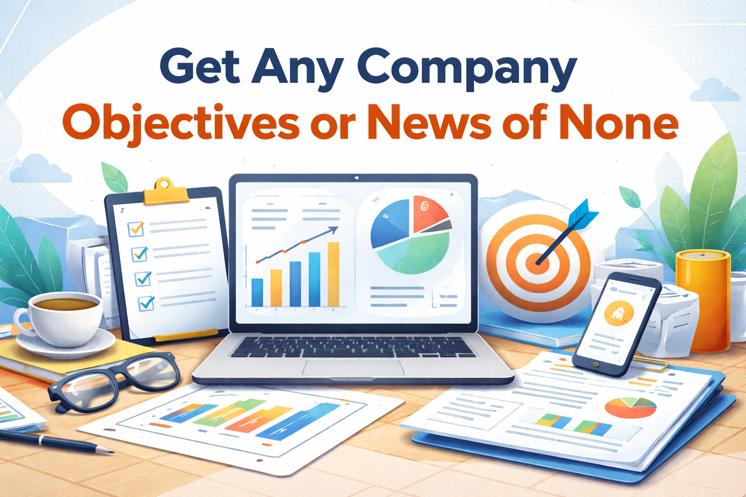 Get Any Company Objectives or News of None