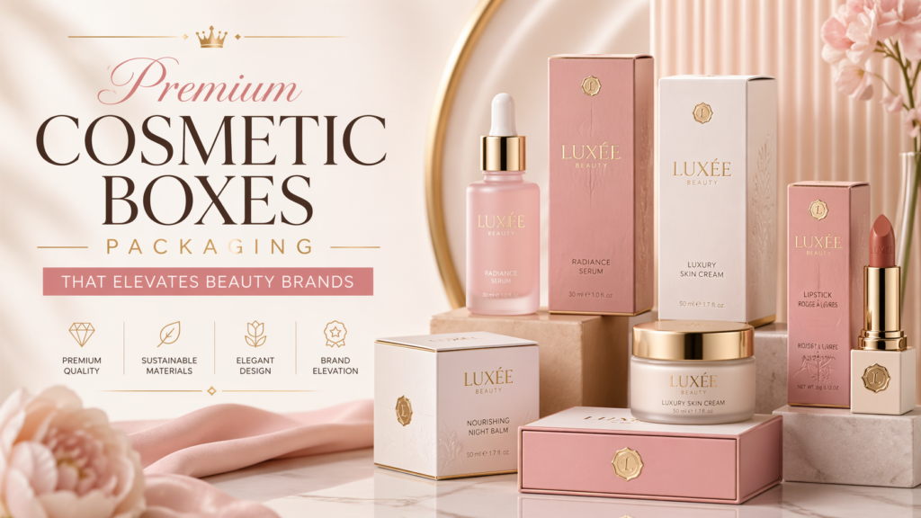 Premium Cosmetic Boxes Packaging That Elevates Beauty Brands