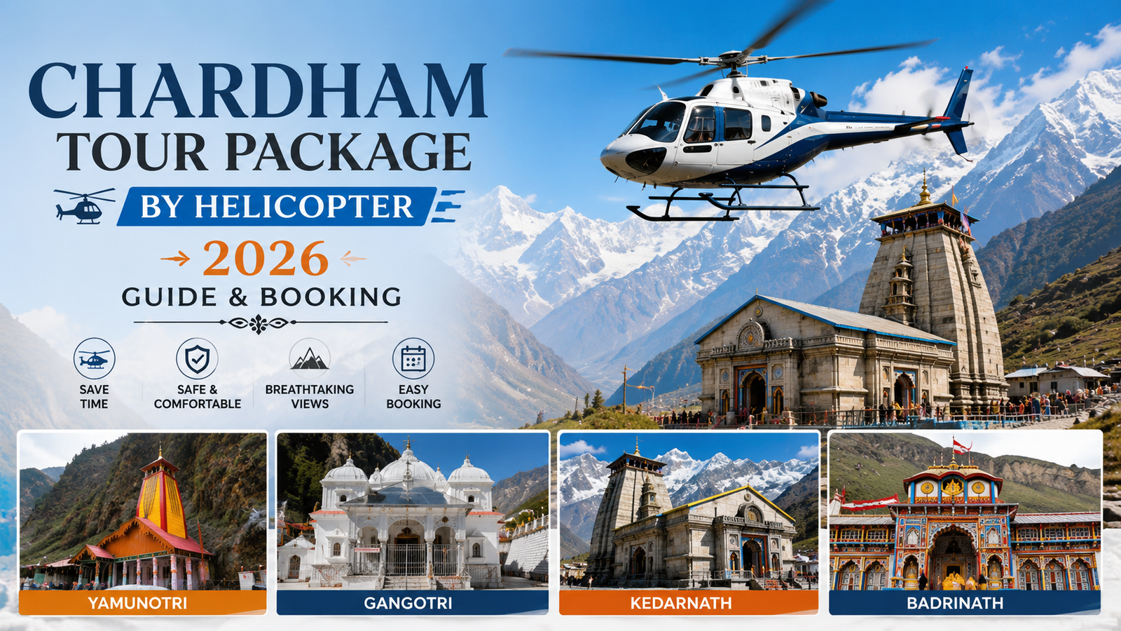 Chardham Tour Package by Helicopter: 2026 Guide & Booking