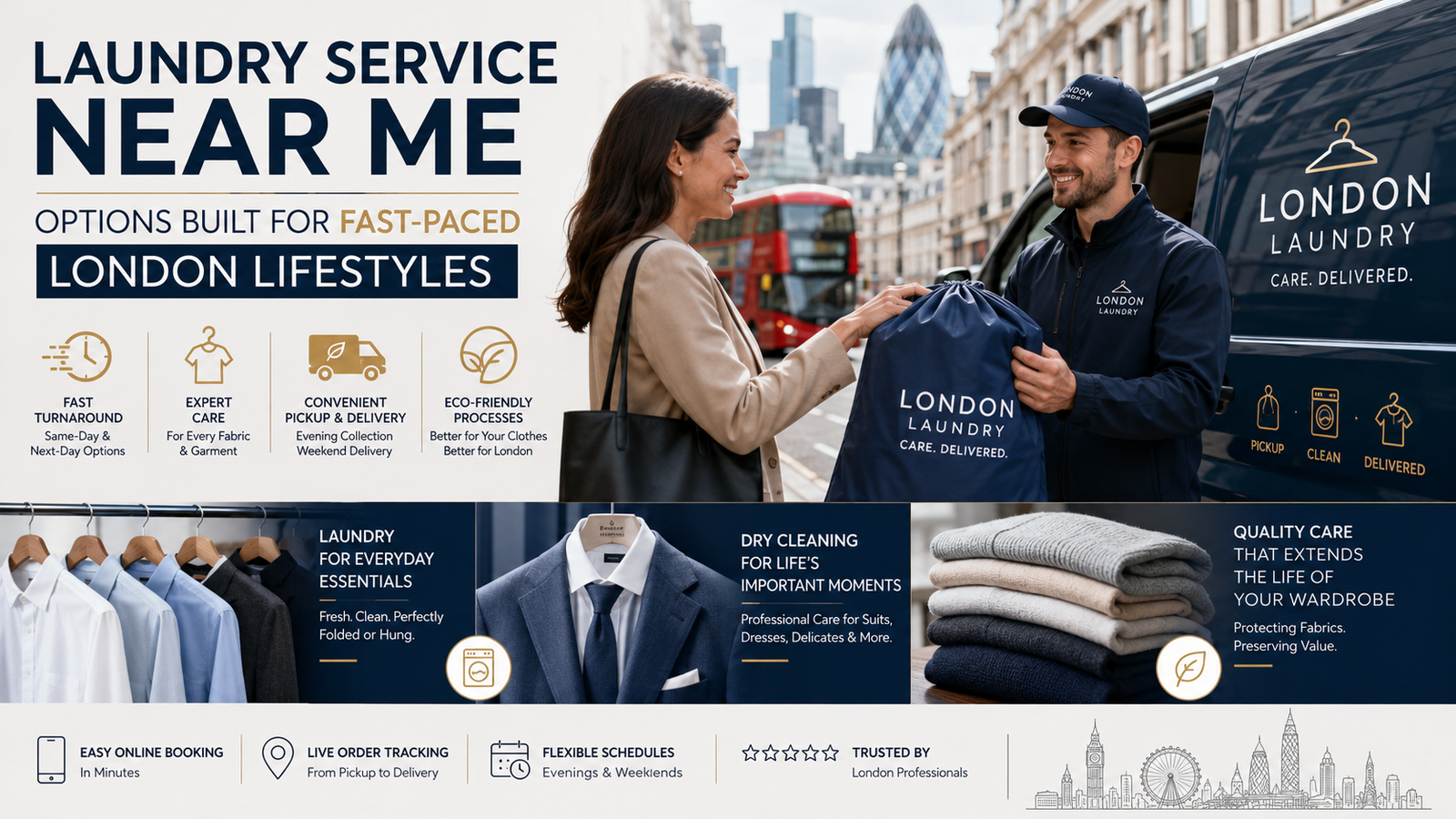 Laundry Service Near Me Options Built for Fast-Paced London Lifestyles