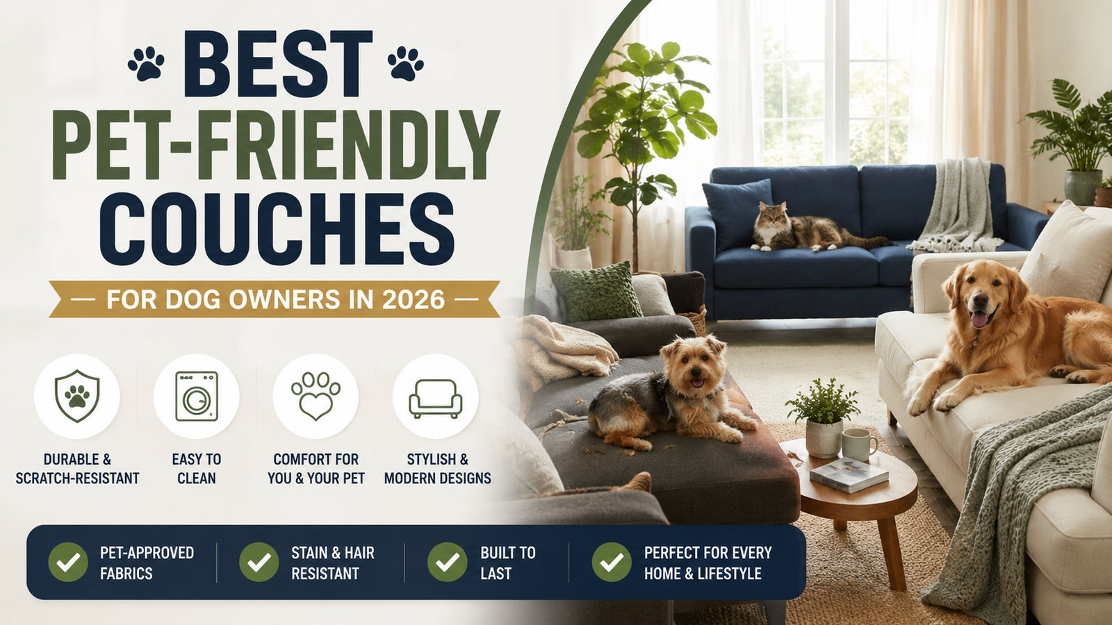 Best Pet-friendly Couches for Dog Owners in 2026