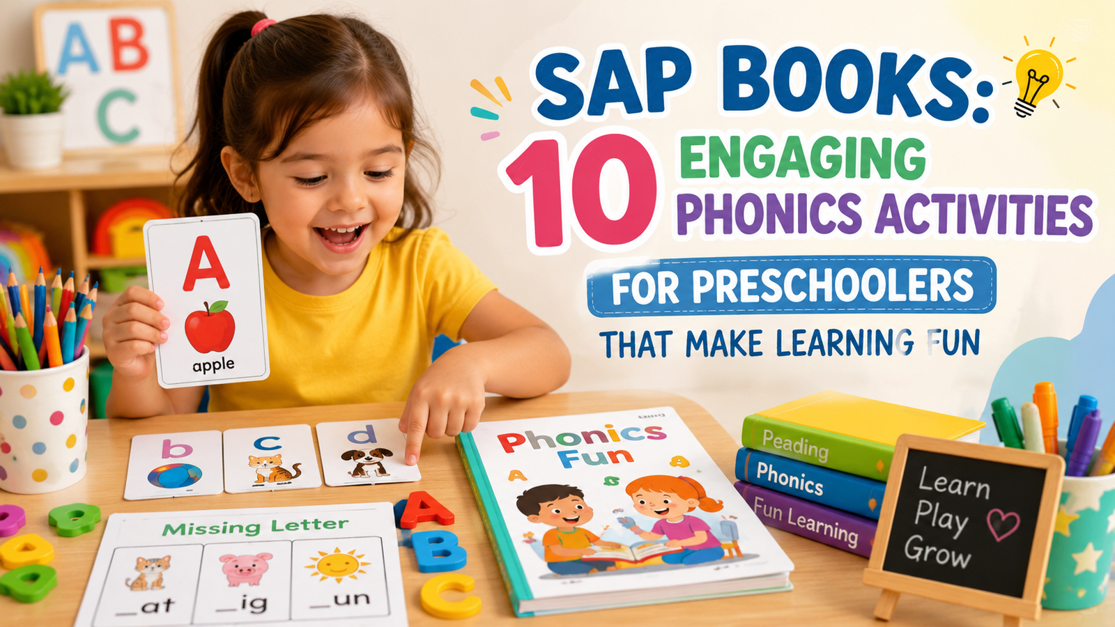 SAP Books: 10 Engaging Phonics Activities for Preschoolers That Make Learning Fun